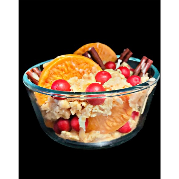 Handmade Country Christmas AWESOME Scented Food-Like Fruit & Spice Candle - Picture 5 of 5
